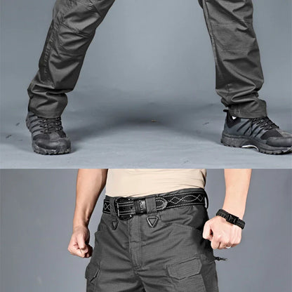 New Casual Tactical Pants Men Cargo Pants Multi Pockets Safari Style Trousers Waterproof Male Streetwear Hiking Plus Size S-6XL