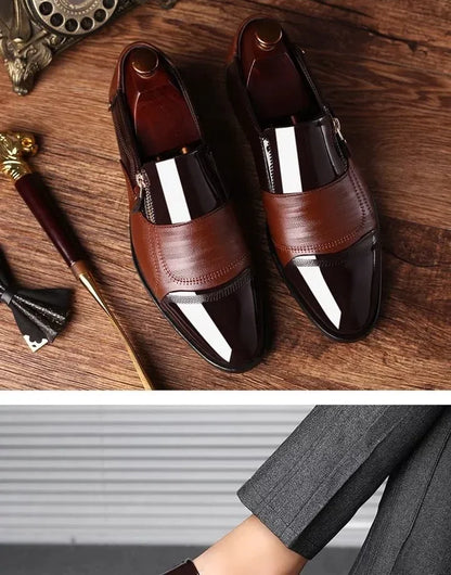 Men's Formal Shoes Official Business Social Shoe Male Leather Casual Office Low Price Elegant and Classic Italian 2025 Style 39