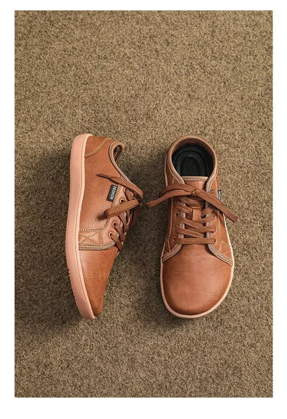Mens Artificial Leather Wide Barefoot Shoes Unisex Plus Size Male Outdoor Minimalist Sneakers Women Zero Drop Casual Walking