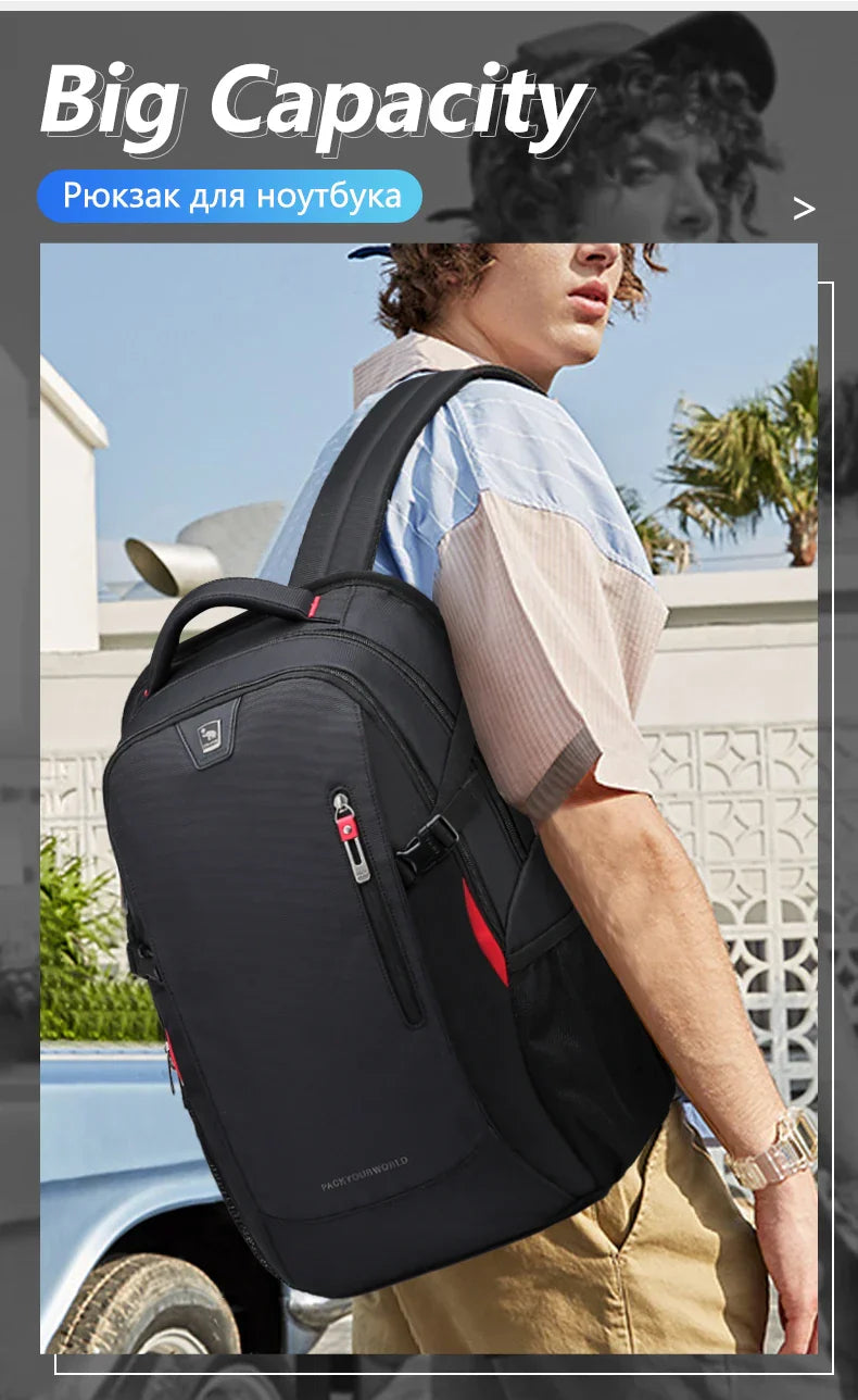 Laptop Backpacks 15.6 Inch School Bags Waterproof Nylon 29L Casual Shoulder Bagpack Travel Teenage Men's Backpack Mochila