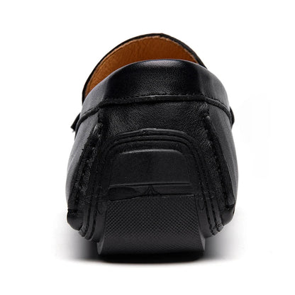 Red Loafers Genuine Leather Slip On Casual Shoes Men Natural Leather Spring Summer Italian Luxury Brand Designer