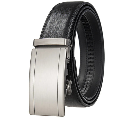 Famous Brand Belt Male Designer Automatic Buckle Genuine Leather Men Belt  Luxury Belts for Men 3.5cm New Black Brown Plus Size