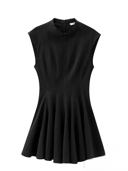 Ruffles Mini Party Dress Women Sleeveless A-Line Chic Evening Club Dress Fashion 2025 Y2K Girl Street Vestidos