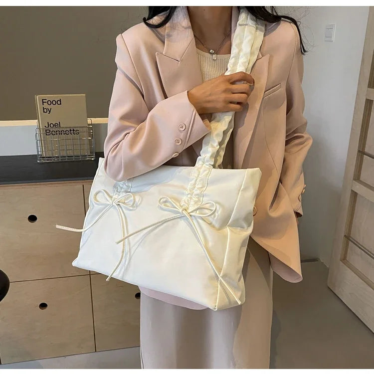 Solid Color Nylon Casual Shoulder Bags Large Capacity High Quality Versatile Crossbody Bags for Women 2025 Fashion Hot Sale