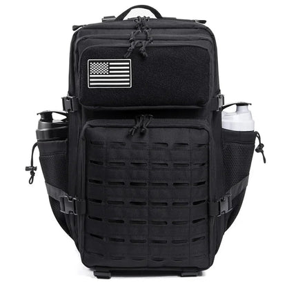 25L/45L Tactical Backpack for Men and Women Outdoor Survival Bug Out Bag Small School Rucksack Hking with Bottle Holder