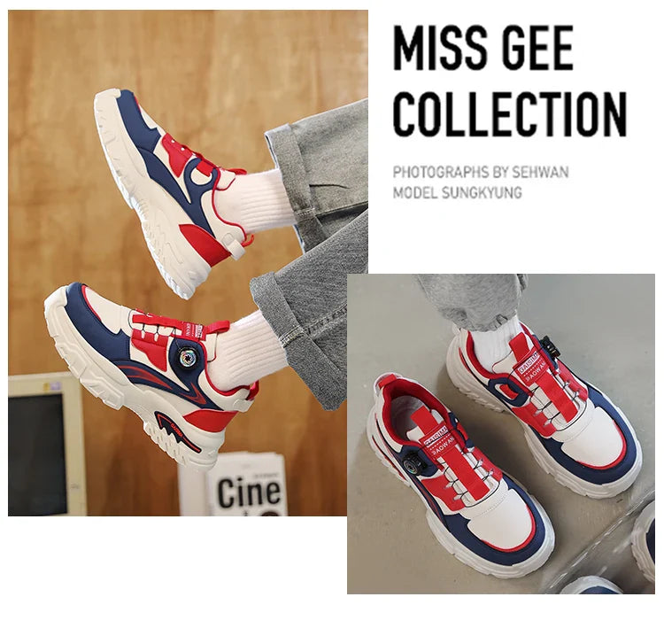 Autumn New Men's Versatile High-Top Trendy Thick-Soled Running Shoes Casual Fashion Sneakers Suitable for Outdoor Sports