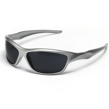 Men's Silver Y2K Sunglasses Outdoor Cycling Sports Sun Glasses Women Vintage Shades Trendy Punk Goggle Eyewear 2000S Aesthetic