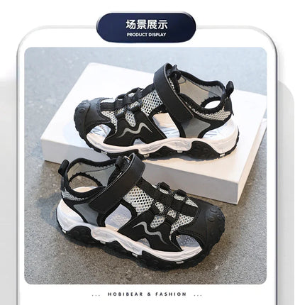 Children Sandals Summer Boys Barefoot Shoes Outdoor Water Sneakers Non-slip Fashion New Sports Sandals for Boy 4-12 Years