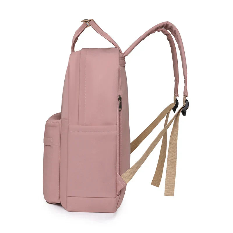 Solid Color Women Backpack High Quality Youth Waterproof Backpacks for Teenage Girls Female School Shoulder Bag Bagpack