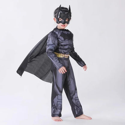 Anime Superhero Batmans Cosplay Muscle Costume Batma Zentai Jumpsuits Bodysuit Suit Halloween Carnival Costumes