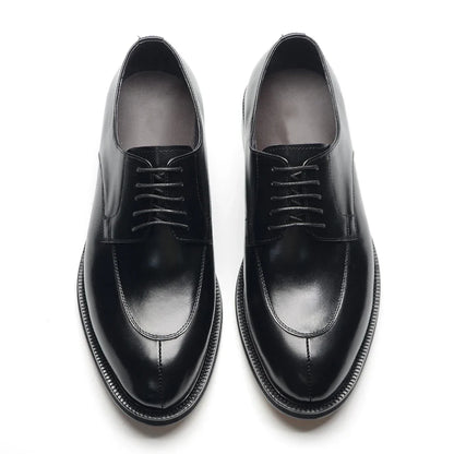 Luxury Handmade Wedding Party Men's Dress Shoes Cow Genuine Leather Lace-up Oxfords Derby Formal Business Social Male Footwear