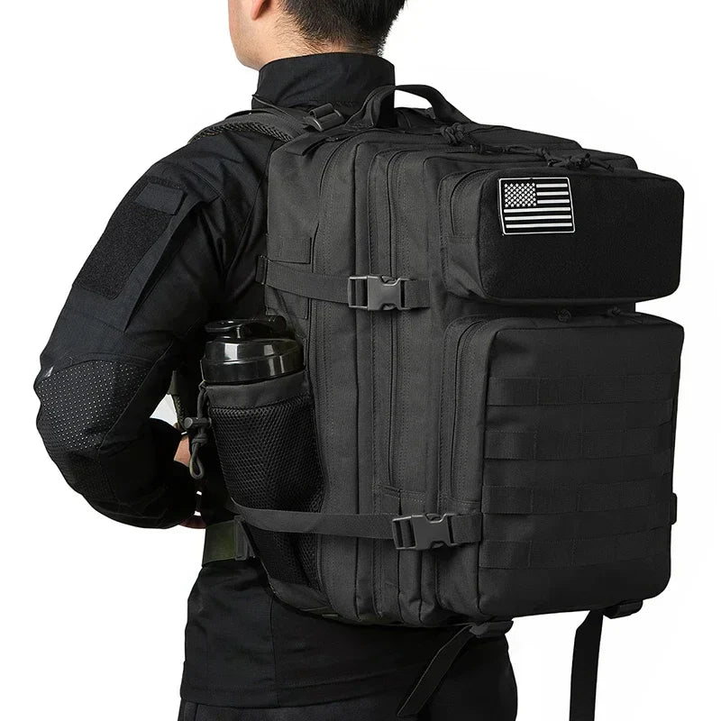 45L Tactical Backpack for Men  Outdoor camping equipment back pack Hiking Survival Rucksack travel backpacks School Bag