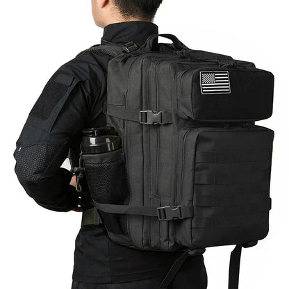 45L Tactical Backpack for Men  Outdoor camping equipment back pack Hiking Survival Rucksack travel backpacks School Bag