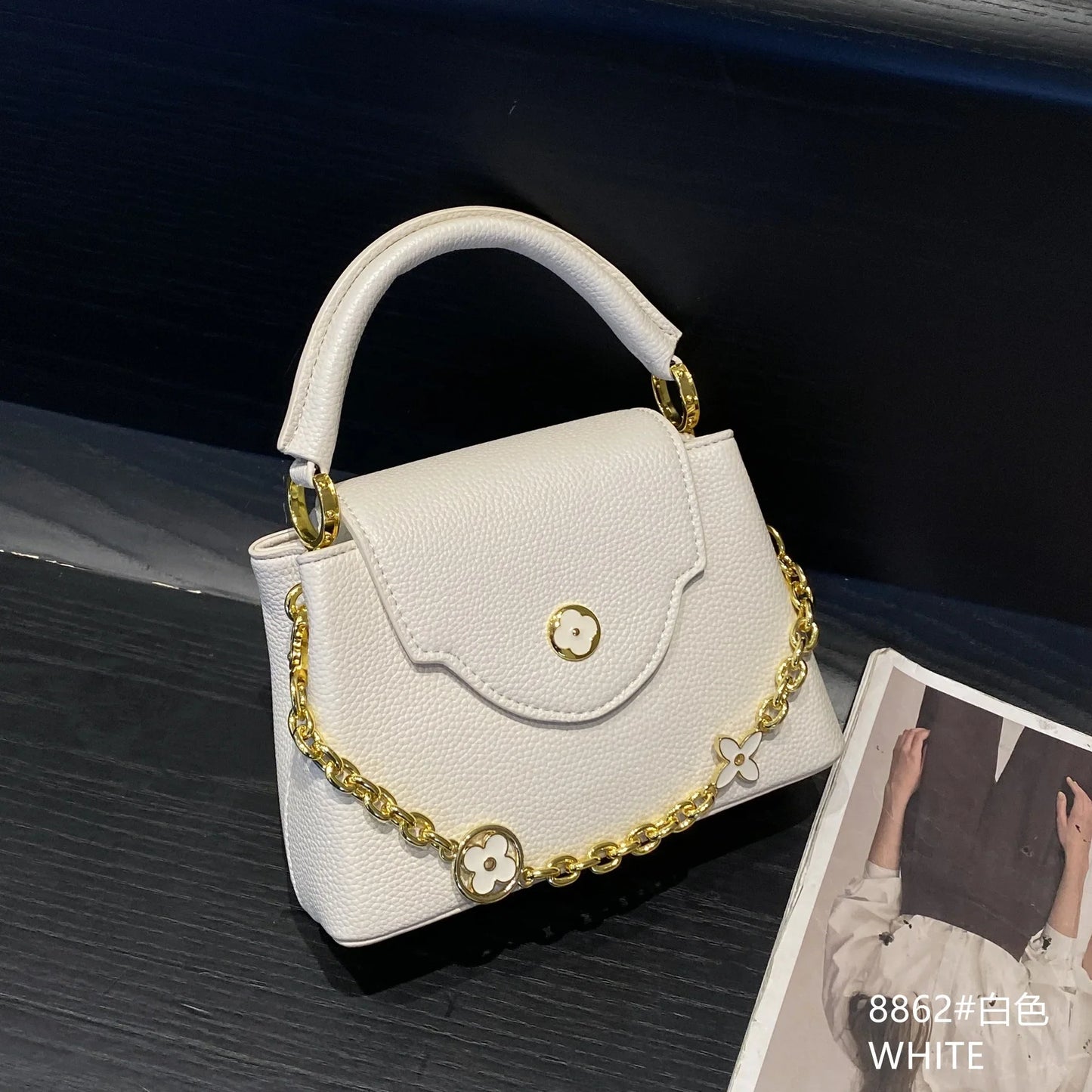 Tote bag 2025 new Himalayan V-shaped portable light luxury single shoulder crossbody bag for women