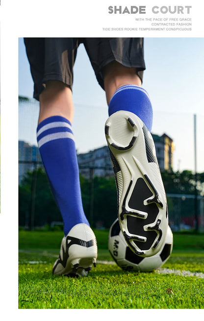 New Men's Football Boots Cleats Non-Slip Sneakers Training  Adult High Quality Soccer Shoes FG Unisex Sneakers Boy Drop Shipping