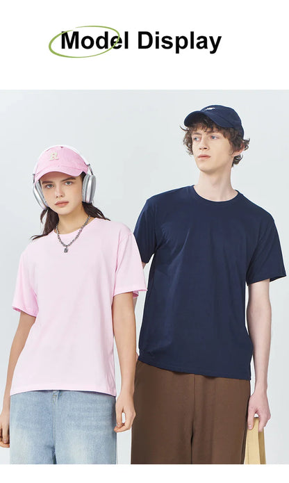 The Morning Ritual Prints Men T-Shirt Summer Breathable Cotton Loose T Shirts All-Match O-Neck Soft Unisex Top