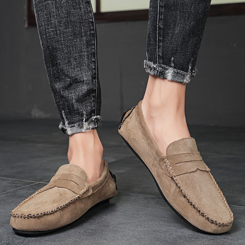 Trend Suede Men Casual Shoes Breathable Comfort Slip-on Mens Driving Shoes Fashion Men Lazy Shoes Luxury Brand Loafers Moccasins