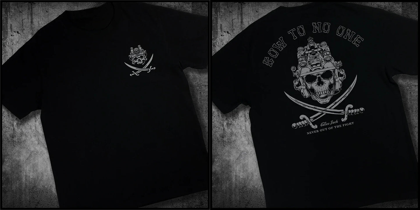 Tactical Army Fans Tough Guy Printing Summer New Brothers Cotton T-Shirt Crew Neck Loose Top
