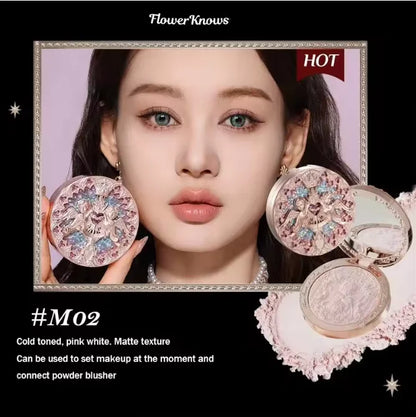 Makeup Set All In Flower Knows Little Angel Highlighter Powder Blush Strawberry Rococo Lip Gloss Perfume Kit