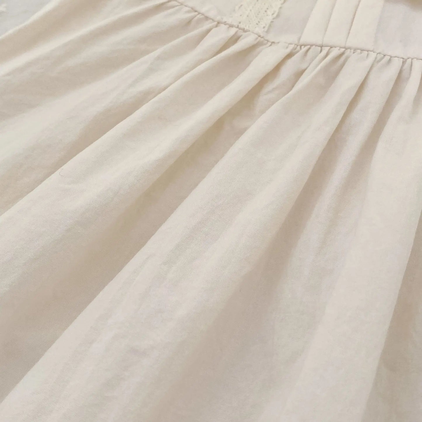 2026 Girls Summer New 2-6Yrs Pure Cotton Sleeveless Lace Collar Baby Girl Dress Children Princess Birthday Sweet Dress