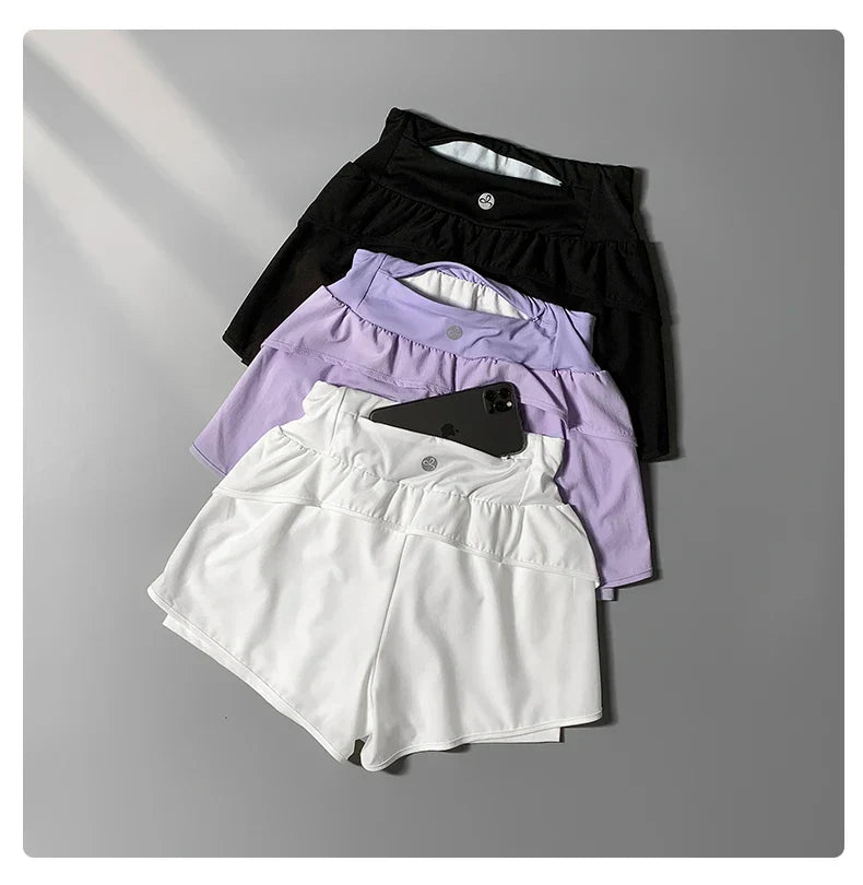 Yoga Short Woman Gym Clothes 2 In 1 High Waist Pants With Pockets Fitness Cycling Shorts Women Yoga Shorts Sportwear 2025