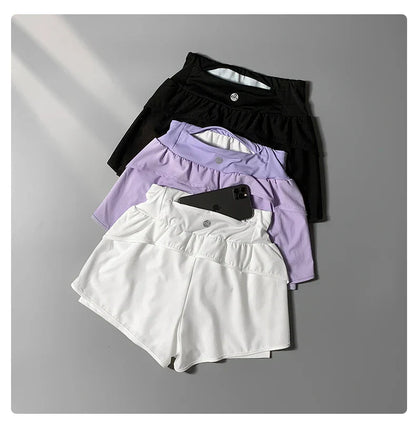 Yoga Short Woman Gym Clothes 2 In 1 High Waist Pants With Pockets Fitness Cycling Shorts Women Yoga Shorts Sportwear 2025