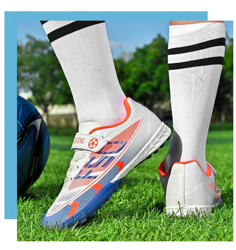 Kids Soccer Shoes School Football Boots Professional Cleats Grass Training Sport Footwear Boys Outdoor Futsal Soocer Boots 30-38