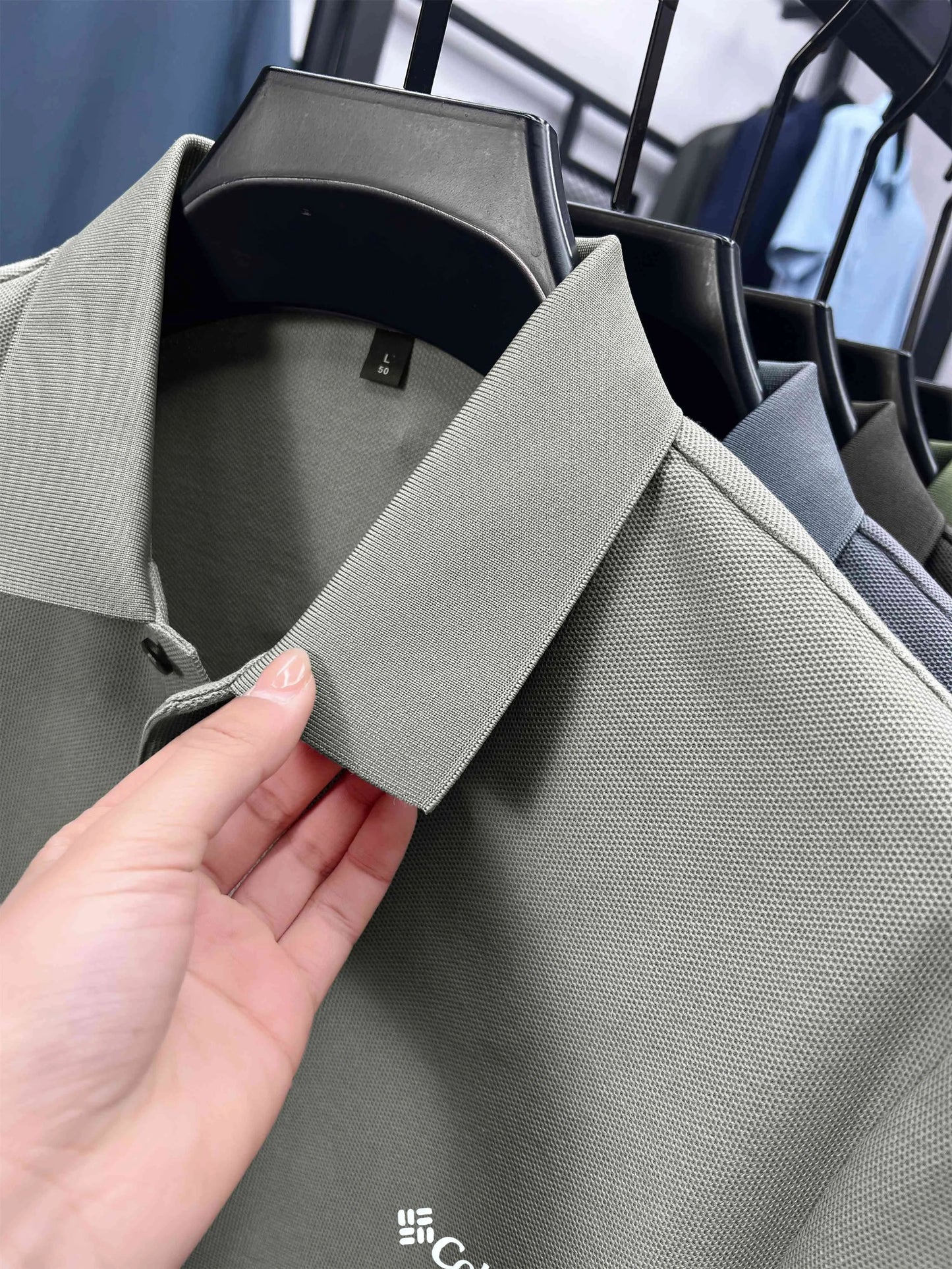 Cotton100% Men's Summer Luxury High Quality Short Sleeves Polo Shirt Letter Printing 25colors Brand T-Shirt Business Men's Wear