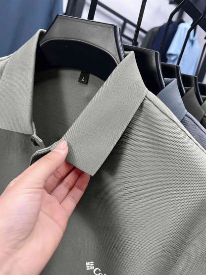 Cotton100% Men's Summer Luxury High Quality Short Sleeves Polo Shirt Letter Printing 25colors Brand T-Shirt Business Men's Wear