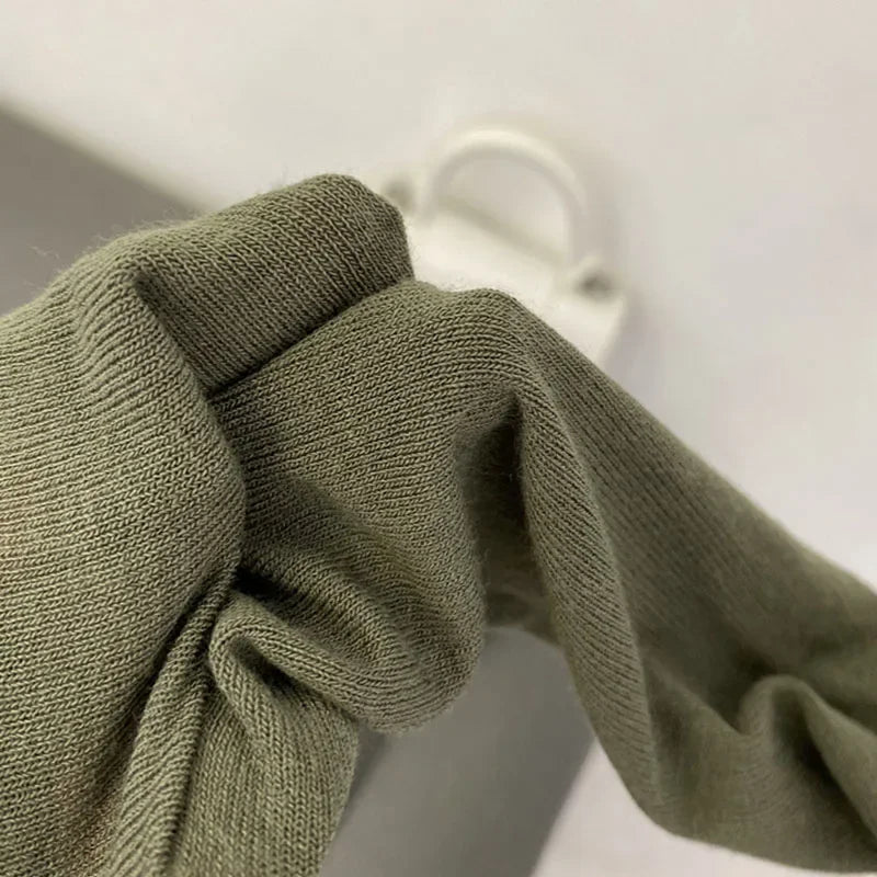 Slim High Quality Plain T Shirt Women Cotton Elastic Basic Female Tops Long Sleeve Sexy Thin T-shirt See Through