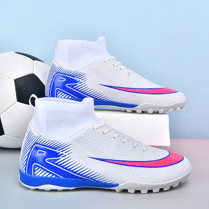 New Men Football Boots Kids Ankle Cleats Grass Soccer Shoes Futsal Indoor Sport Match Training TF/FG Hot-selling High-quality