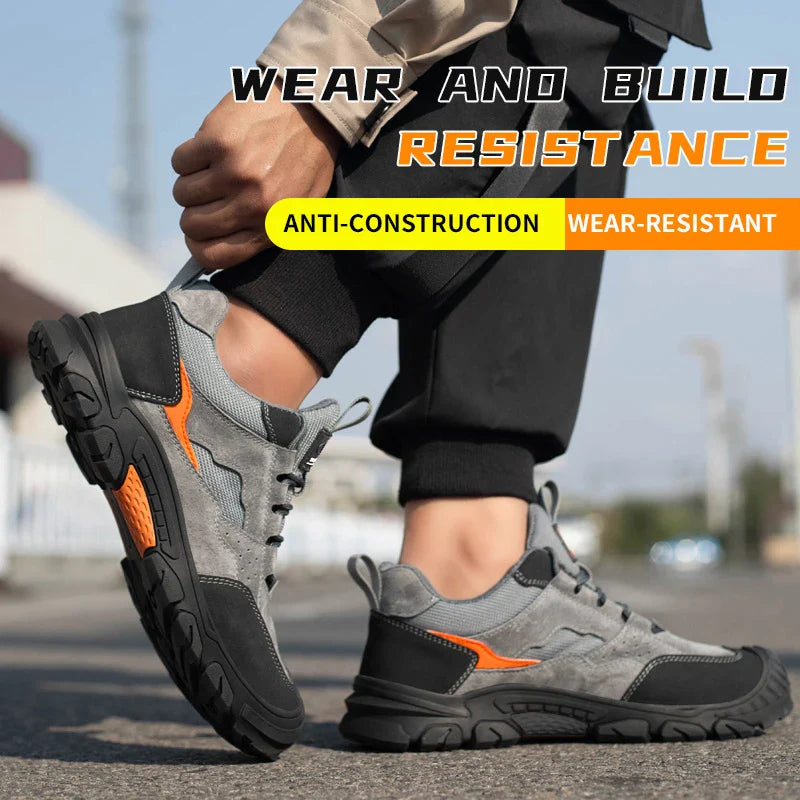 Steel Toe Shoes for Women Comfortable Safety Work Sneakers Industrial Non Slip Shoes Lightweight Puncture Proof Protective Shoes