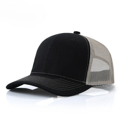 Custom embroidered logo hat Men's and women's mesh cap cotton baseball cap design DIY picture printing logo hat Summer sun hat