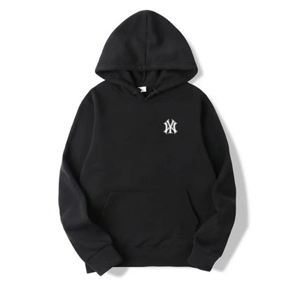 Men's and Women's Casual Fashion Trend Fleece Hooded Hoodies Spring Fall Outdoor Sweatshirt Popular Font Print Pullovers Coat