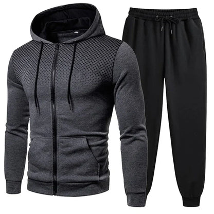 2024 Mens Tracksuits Men's Clothing Men Sets Hoodie Set Zipper Sweatshirt Casual Sport Sweatpants Man Sweat Suit Set Running