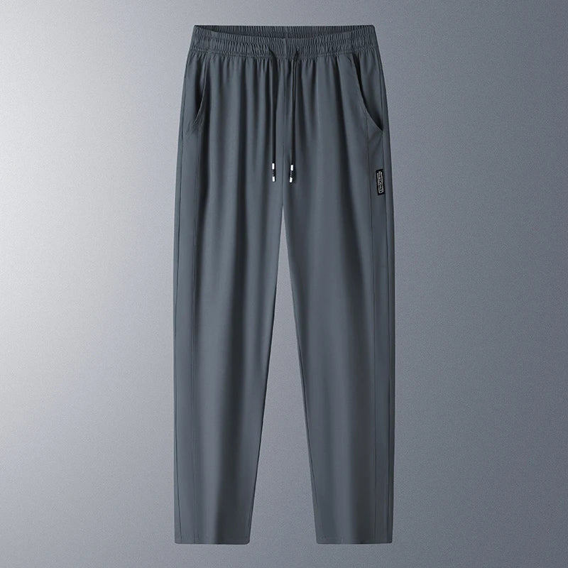 Running Pants Cooling Summer Ice Silk Pants Soft Stretchy Pant Loose Casual Quick-Dry Workout UV Protection Lightweight Trousers