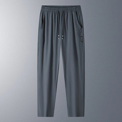 Running Pants Cooling Summer Ice Silk Pants Soft Stretchy Pant Loose Casual Quick-Dry Workout UV Protection Lightweight Trousers