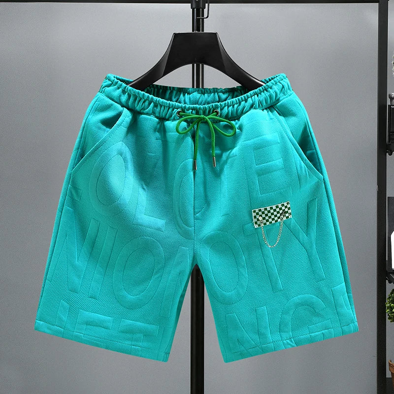 New Fashion knitted Shorts Men Comfortable Elastic Waist Clothing Male Breathable Short Trousers plus size