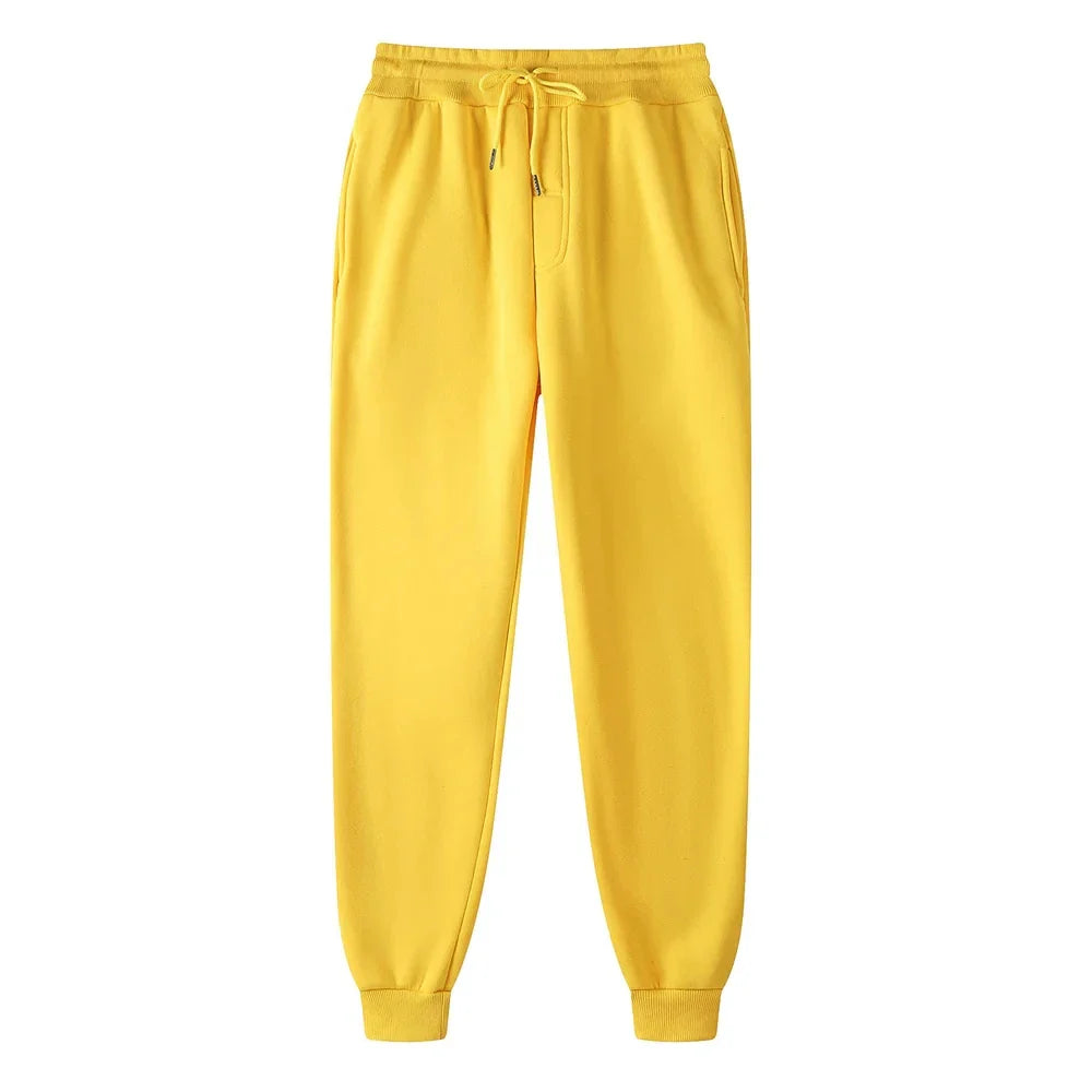 Men's women's Oversize Fleece Sweatpants Casual Drawstring Jogger Trousers with Pockets for Gym Workout Running Sport Long Pants