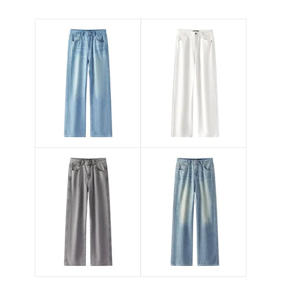 Semir Jeans Women Cool Feeling Wide Leg 2025 New Summer Leg-Lengthening Floor-Length Pants Trendy for Fashionable Style