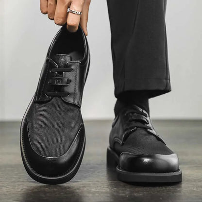 Summer New Leather Shoes Men's Business Hollow Holes Soft Bottom Men's Sandals Formal Wear Breathable Office Dress Shoes for Men