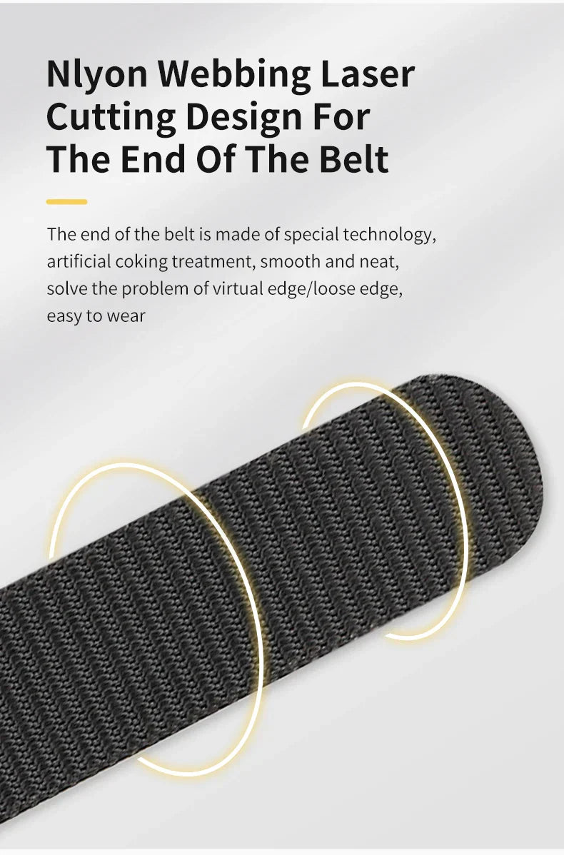 Men's And Women's Toothless Automatic Buckle Belt Military TrainingCanvas Belt New Metal Buckle Young Students' Versatile Belt T
