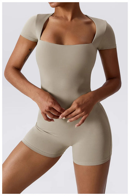 Sports Overalls For Women Yoga Jumpsuit For Sports Set Fitness Set Tight Shock-absorbing Sexy Hip Lifting Gym Push Up Exercise