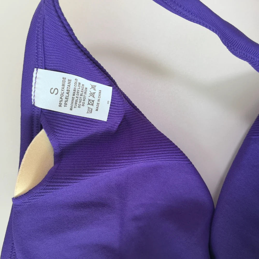 2 Pieces Set For Woman Strappy Yoga Bra Sports Top Workout Leggings Set Seamless Gym Set Fitness Clothes Outfit Activewear