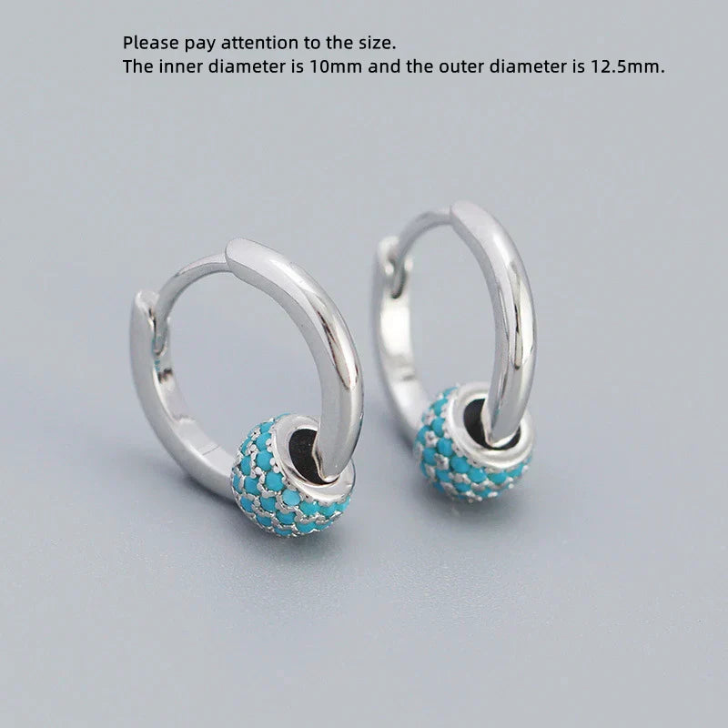 925 Sterling Silver Earring Zircon Sun Flower Ear Ring Geometric Style Water Drop Ear Bone Cute Temperament Woman Girl Ear Jewel