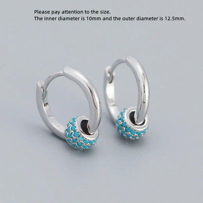 925 Sterling Silver Earring Zircon Sun Flower Ear Ring Geometric Style Water Drop Ear Bone Cute Temperament Woman Girl Ear Jewel