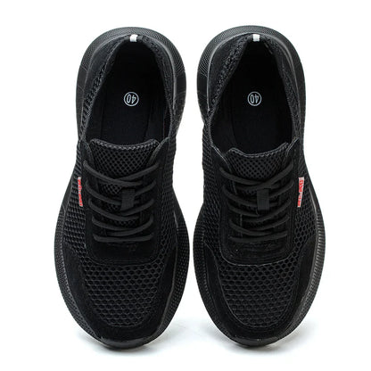 Breathable Men Work Shoes Summer Safety Shoes Lightweight Protective Sneakers Safety Steel Toe Shoes Men Puncture-Proof boots