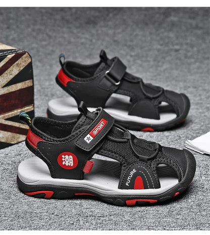 Summer Beach Shoes Kids Closed Toe Anti-collision Sandals Breathable Children Casual Walking Sandals For Boys And Girls