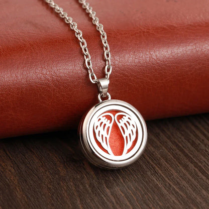 New Tree Of Life Aromatherapy Necklace Stainless Steel Essential Oil Diffuser Amulet Perfume Locket Pendant Women Jewelry Gift