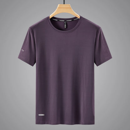 Quick Dry Sport T Shirt Men'S 2024 Short Sleeves Summer Casual White Plus OverSize 6XL 7XL 8XL 9XL Top Tees GYM Tshirt Clothes
